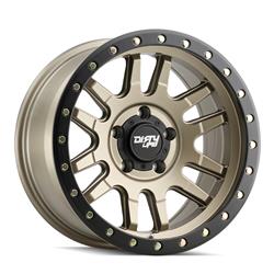 Dirty Life Wheels 9309 Canyon Pro Street Series Satin Gold Wheels 17x9