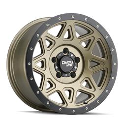 Dirty Life Wheels 9305 Theory Series Matte Gold Wheels 17x9