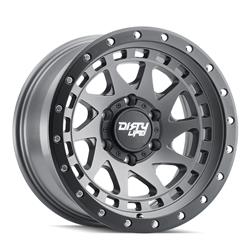 Dirty Life Wheels 9311 Enigma Pro Street Series Satin Graphite Wheels 17x9