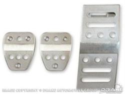 Drake Billet Pedal Covers for 2005-2023 MUSTANG - 5R3Z-2457-9735M