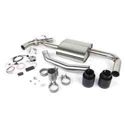 Dinan Free Flow Stainless Exhaust Systems for 2016-2024 COOPER CLUBMAN, 2017-2024 COOPER COUNTRYMAN - D660-0083-BLK