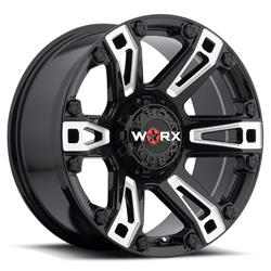 Ultra Wheel Company 803-7935BM+25 Worx 803 Beast Gloss Black with