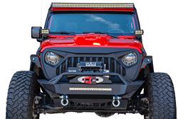DV8 Offroad - Grilles and Grille Inserts for 2020-2021 GLADIATOR, 2018-2021 WRANGLER - GRJL-01