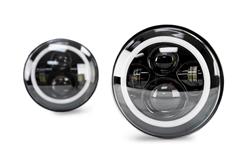 DV8 Offroad LED Headlight Assemblies for 2007-2017 WRANGLER - HL7JK-02