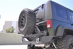 DV8 Offroad Rear Bumpers with Tire Carrier for 2007-2018 WRANGLER, 2018 WRANGLER JK - RBSTTB-01