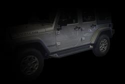 DV8 Offroad Rock Sliders for 2007-2017 WRANGLER, 2018 WRANGLER JK - SRSOTB-10
