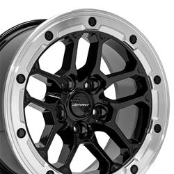 Defiant DF01 Gloss Black Wheels with Milled Ring