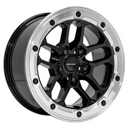 Defiant DF01 Gloss Black Wheels with Milled Ring 17x8