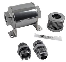 DeatschWerks Inline 100 Microns Fuel Filter with -10 AN Inlet Size 8-03-070-100K-10