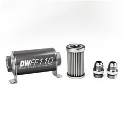 DeatschWerks Inline 5 Microns Fuel Filter with -8 AN Inlet Size 8-03-110-005K-10