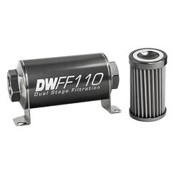 DeatschWerks Inline 40 Microns Fuel Filter with -10 AN Inlet Size 8-03-110-040K