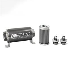 DeatschWerks Inline 100 Microns Fuel Filter with -10 AN Inlet Size 8-03-110-100K-6