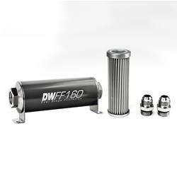 DeatschWerks Inline 5 Microns Fuel Filter with -8 AN Inlet Size 8-03-160-005K-10