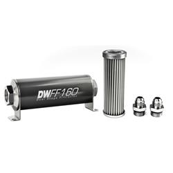 DeatschWerks Inline 5 Microns Fuel Filter with -8 AN Inlet Size 8-03-160-005K-8