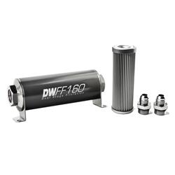 DeatschWerks Inline 10 Microns Fuel Filter with -10 AN Inlet Size 8-03-160-010K-8