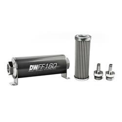 DeatschWerks Inline 100 Microns Fuel Filter with 0.375 in. Inlet Size 8-03-160-100K-38