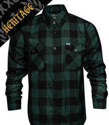 Dixxon Evergreen Heritage Button-Down Flannel Shirts