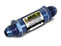 Earl's Performance Inline 85 Microns Fuel Filter with -6 AN Inlet Size 230206ERL