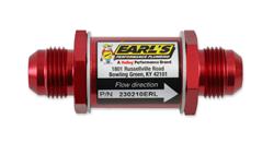 Earl's Performance Inline 85 Microns Fuel Filter with -10 AN Inlet Size 230210ERL