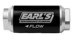 Earl's Performance Inline 10 Microns Fuel Filter with -8 AN Inlet Size 230608ERL