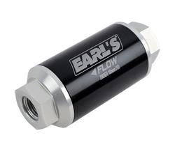 Earl's Performance Inline 100 Microns Fuel Filter with -6 AN Inlet Size 230626ERL