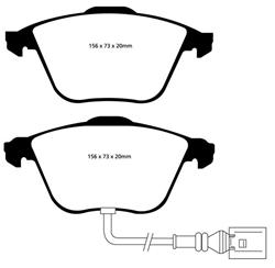 EBC Greenstuff Passenger Car Organic Brake Pads for 2009-2011 CC, 2008 R32 - DP21594