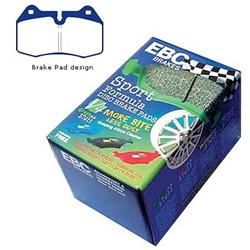 EBC Greenstuff Passenger Car Organic Brake Pads for 2003-2004 G35, 2003-2006 SENTRA - DP21644