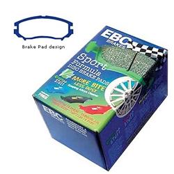 EBC Greenstuff Passenger Car Organic Brake Pads for 2004-2008 TIBURON, 2007-2009 TUCSON - DP21755