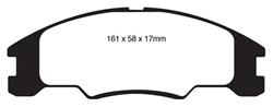 EBC Greenstuff Passenger Car Organic Brake Pads for 2008-2011 FOCUS - DP21822