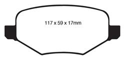 EBC Greenstuff Passenger Car Organic Brake Pads DP21826