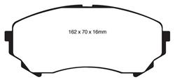 EBC Greenstuff Passenger Car Organic Brake Pads for 2011-2014 CTS - DP21828
