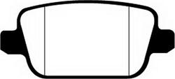 EBC Greenstuff Passenger Car Organic Brake Pads for 2007-2014 S80 - DP21933