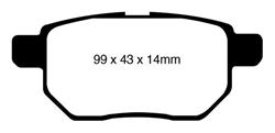 EBC Greenstuff Passenger Car Organic Brake Pads DP21947