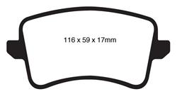 EBC Greenstuff Passenger Car Organic Brake Pads DP21988