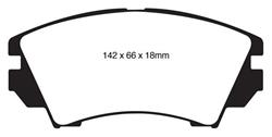 EBC Greenstuff Passenger Car Organic Brake Pads DP22014