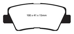 EBC Greenstuff Passenger Car Organic Brake Pads DP22031