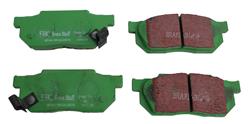 EBC Greenstuff Passenger Car Organic Brake Pads for 1984-1987 CIVIC, 1988-1991 CRX, 2000-2006 INSIGHT - DP2570