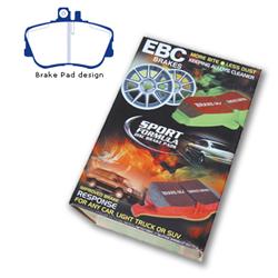EBC Redstuff Ceramic Brake Pads for 1994-1996 C220, 1997-1998 C230, 1994-1995 C280 - DP3962C