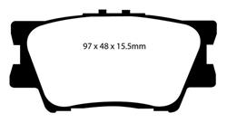 EBC Greenstuff Elite SUV and Light Truck Organic Brake Pads for 2006-2018 RAV4 - DP61793