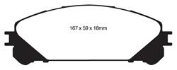 EBC Greenstuff Elite SUV and Light Truck Organic Brake Pads DP61837