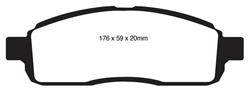 EBC Greenstuff Elite SUV and Light Truck Organic Brake Pads for 2008-2009 F-150 - DP61843