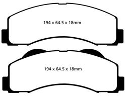 EBC Greenstuff Elite SUV and Light Truck Organic Brake Pads DP61855