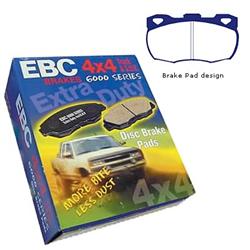 EBC Greenstuff Elite SUV and Light Truck Organic Brake Pads for 1993 DEFENDER 110, 1994-1997 DEFENDER 90 - DP6708