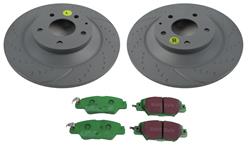EBC Stage 10 Kits GreenStuff Brake Pads and GD Rotors for 2022 CX-30, 2016-2023 CX-5 - S10KR1416