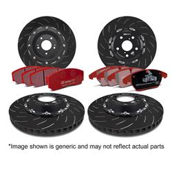 EBC Stage 25 Kits Redstuff Brake Pads and SG2 Rotors for 2004-2014 GALLARDO, 2008-2015 R8, 2013-2015 RS5 - S25KF1002