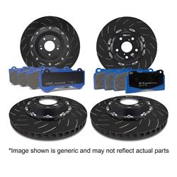 EBC Stage 27 Kits Bluestuff NDX Brake Pads and SG2 Rotors for 2004-2014 GALLARDO, 2008-2023 R8, 2013-2015 RS5 - S27KF1002
