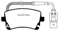 EBC Ultimax 2 Brake Pads for 2005-2011 A6 QUATTRO, 2004-2006 PHAETON - UD1018