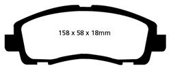EBC Ultimax 2 Brake Pads for 2006-2014 RIDGELINE - UD1102