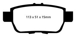 EBC Ultimax 2 Brake Pads for 2006-2014 RIDGELINE, 2009-2014 TL - UD1103