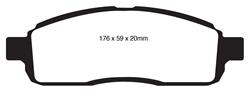 EBC Ultimax 2 Brake Pads for 2008-2009 F-150 - UD1392